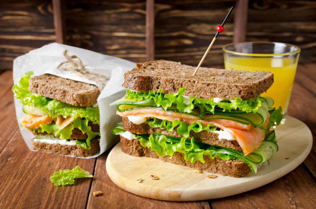 leckeres Lachs-Sandwich - Essfit